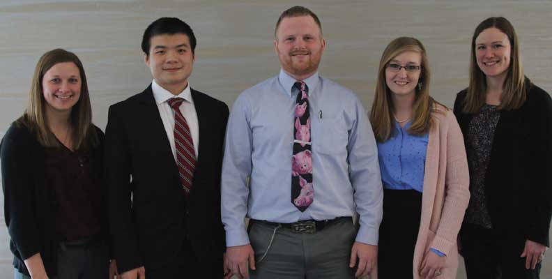 Recipients of the $2500 AASV Foundation scholarships