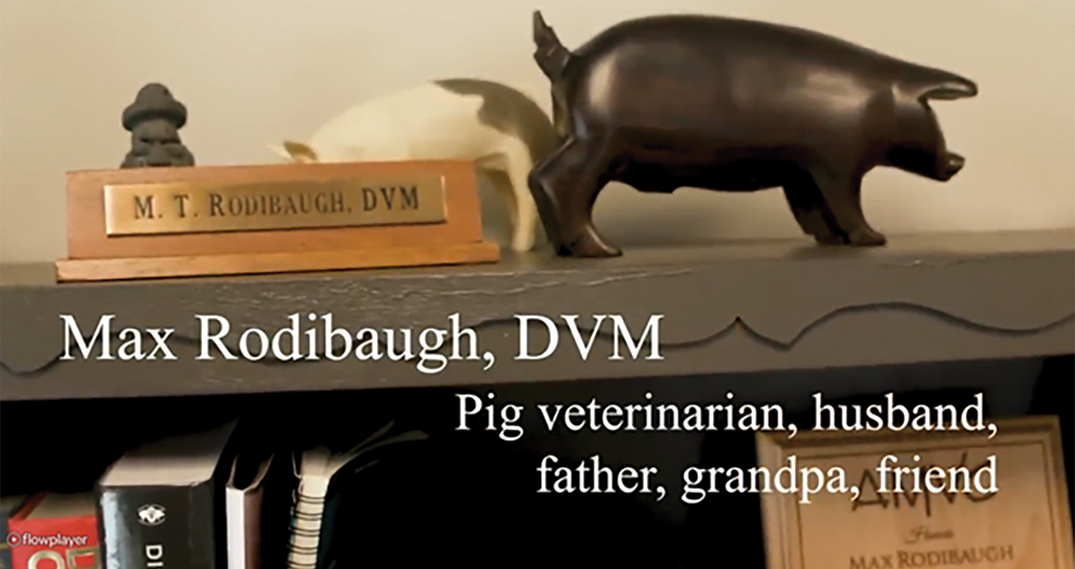 Screen capture of title slide of Dr. Max Rodibaugh video